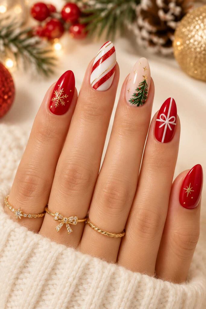 Christmas Red Nails