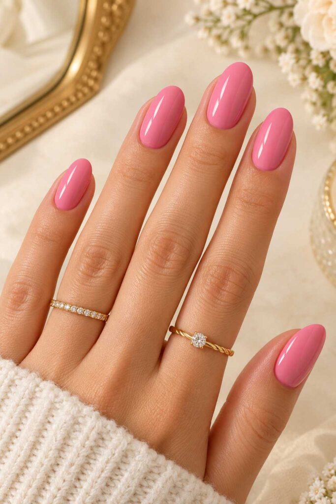 Classic Pink Nails