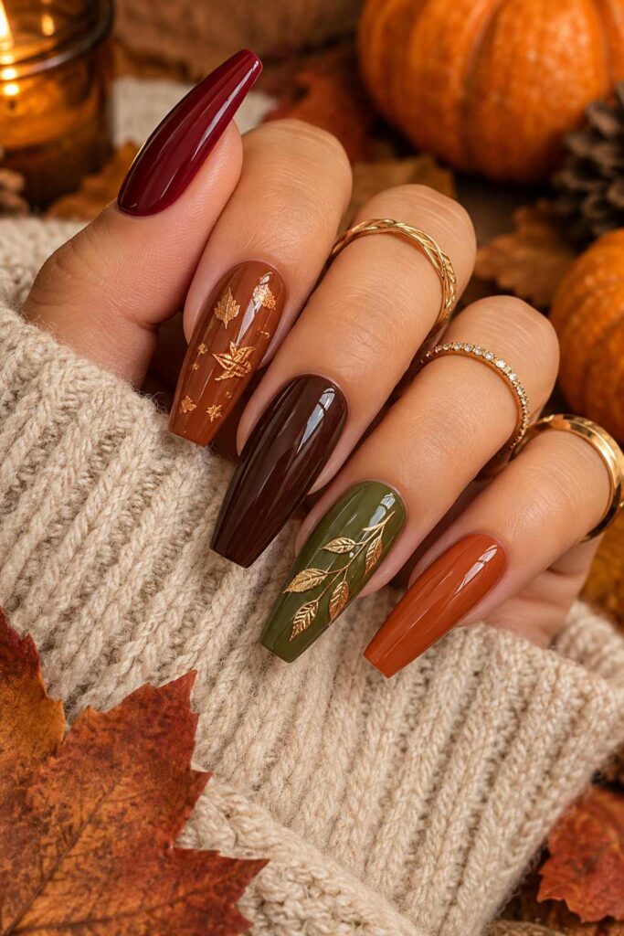 Fall Coffin Nails