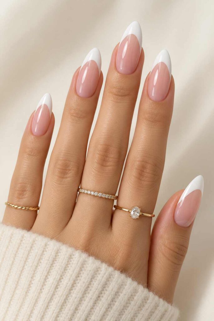 French Tip Acrylic Nails