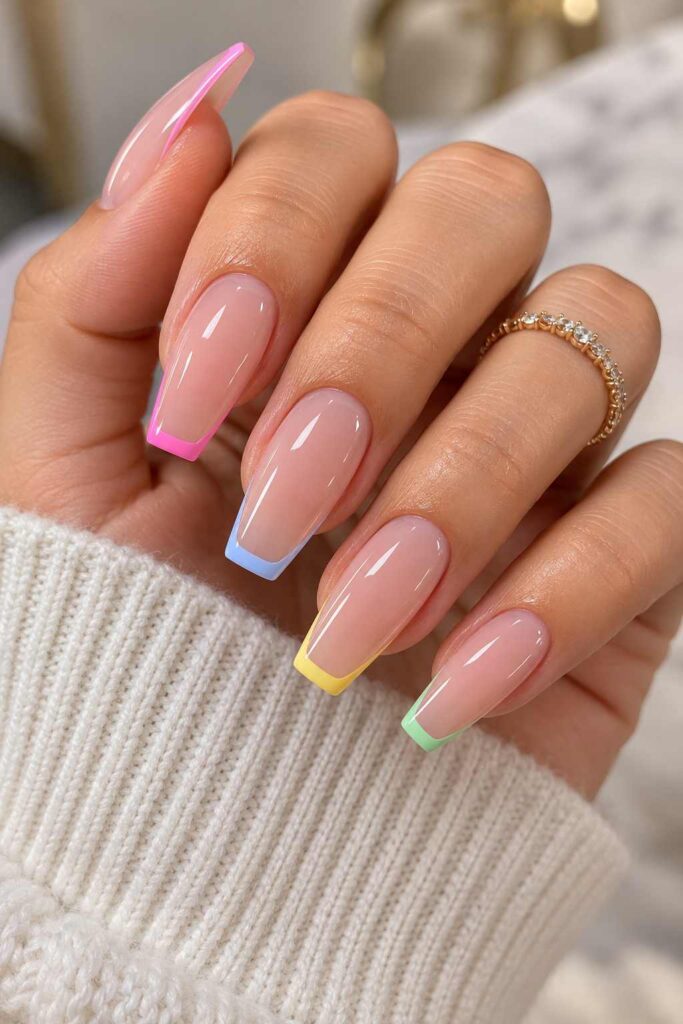 Gel Coffin Nails