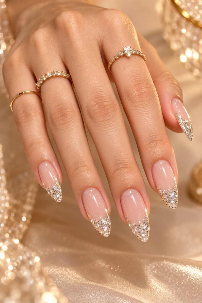Glitter French Tips