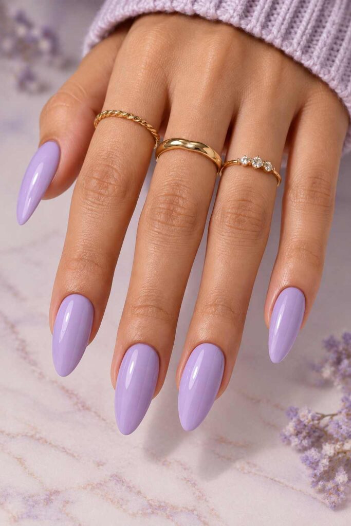 Lavender Acrylic Nails