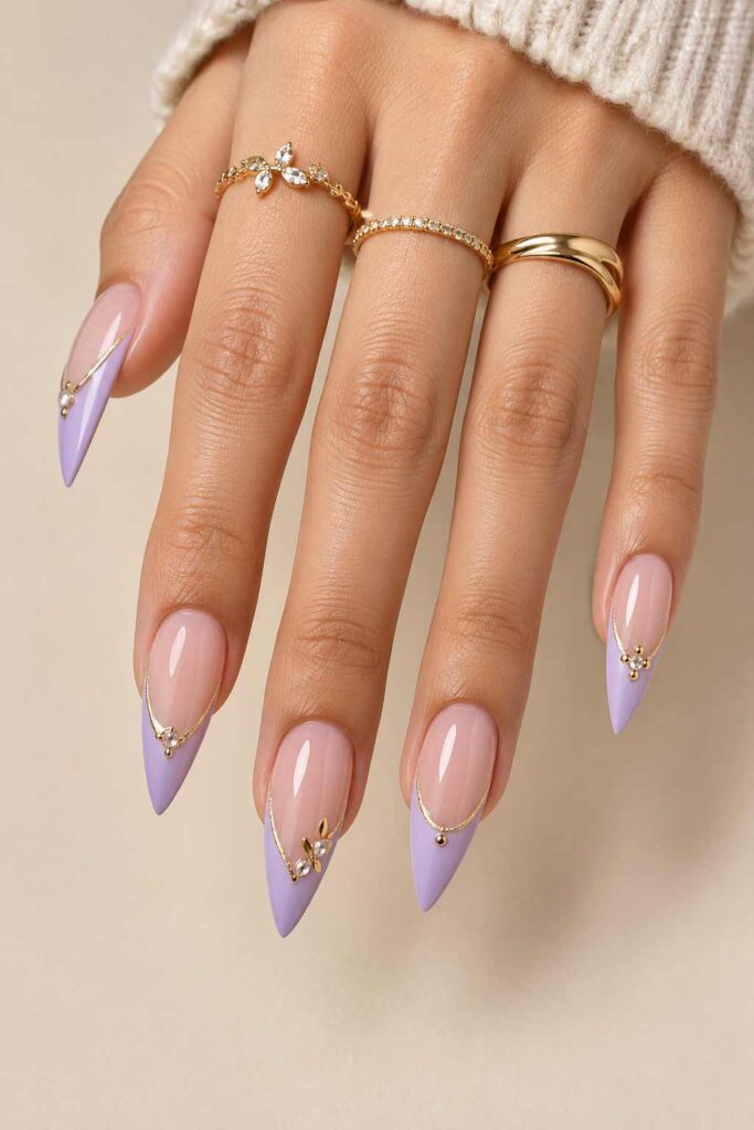 Lavender French Tips