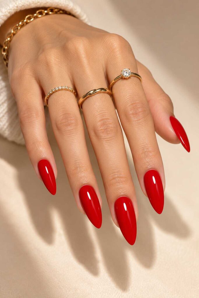 Long Red Nails