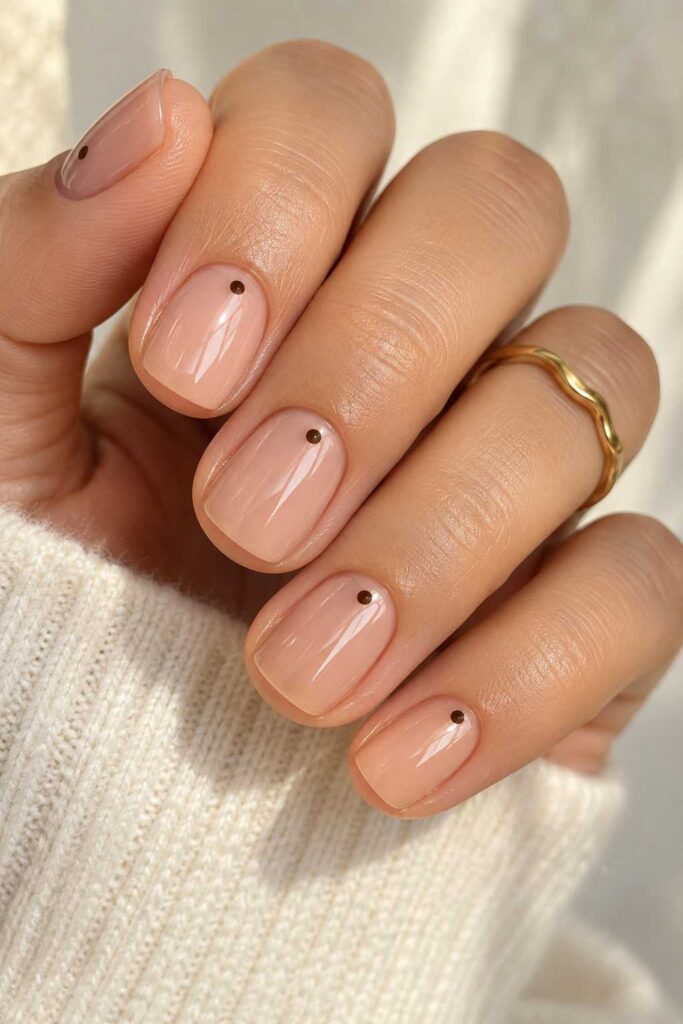 Minimalist Dot Nails