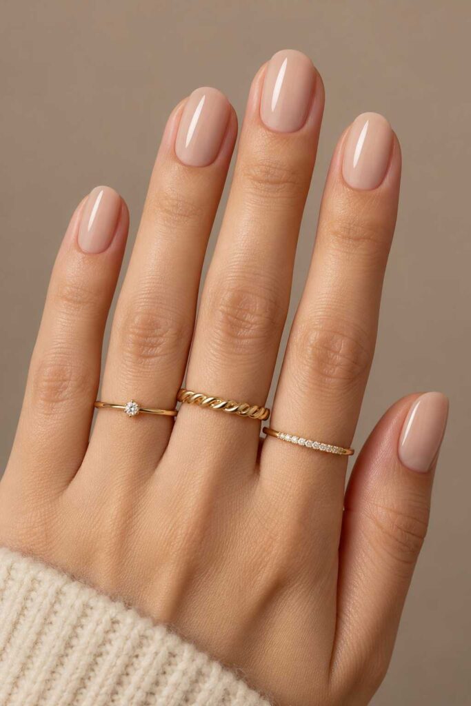 Nude Gloss Nails