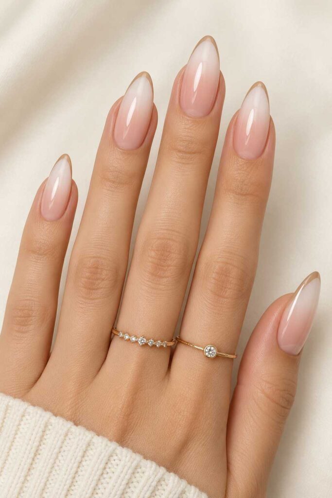 Nude Ombre French Nails