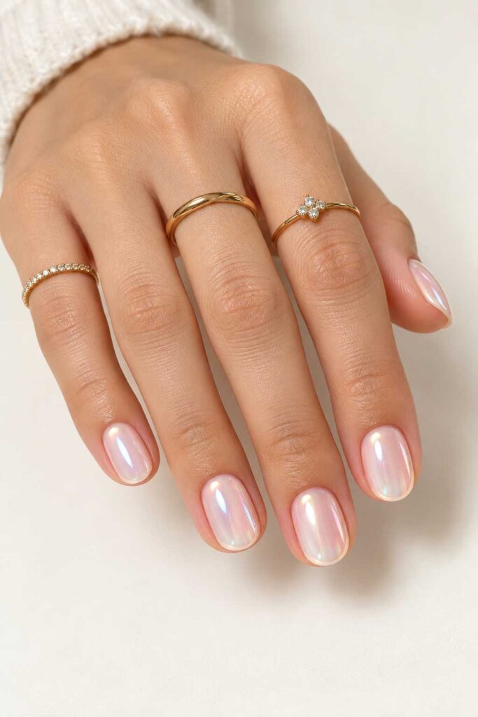 Pearl Glaze Nails
