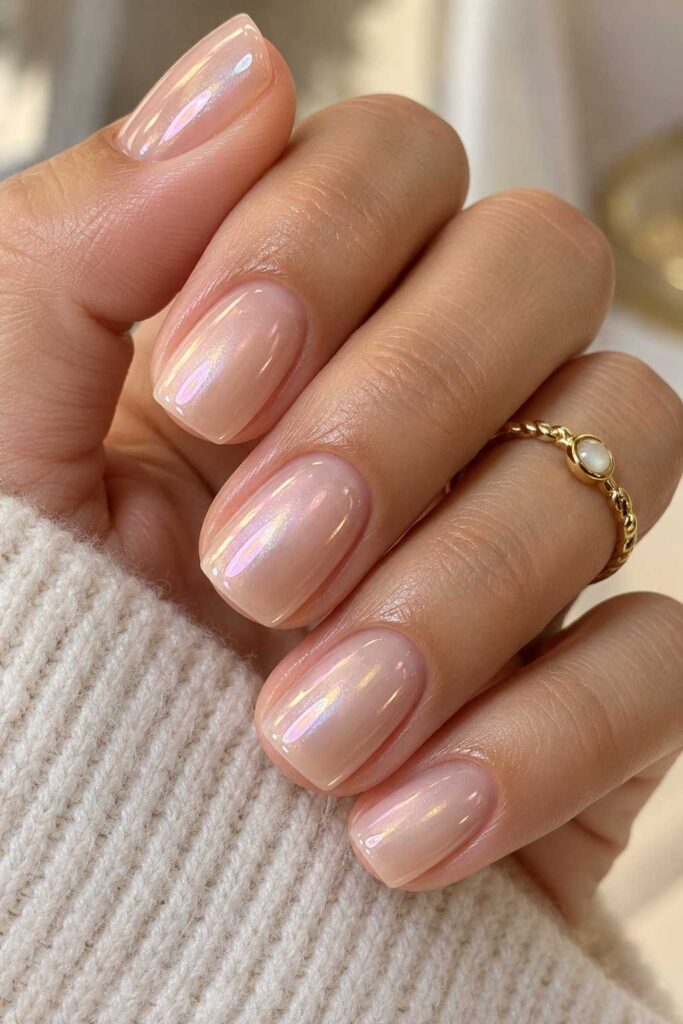Pearl Glaze Nails