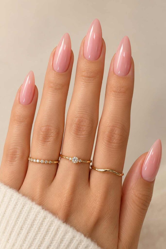Pink Acrylic Nails