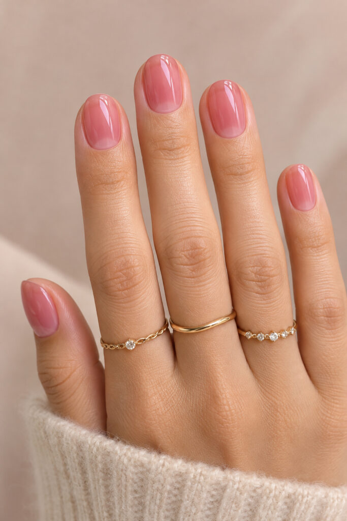 Pink Jelly Nails