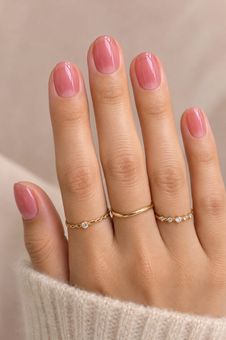 Pink Jelly Nails