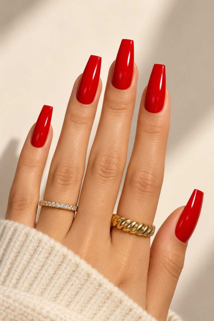 Red Coffin Nails