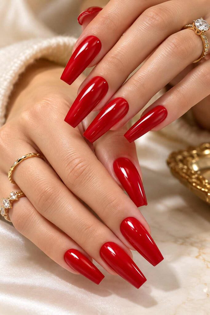 Red Coffin Nails