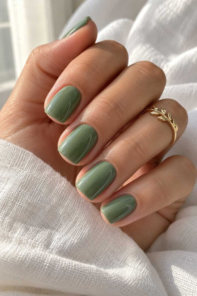 Sage Green Nails