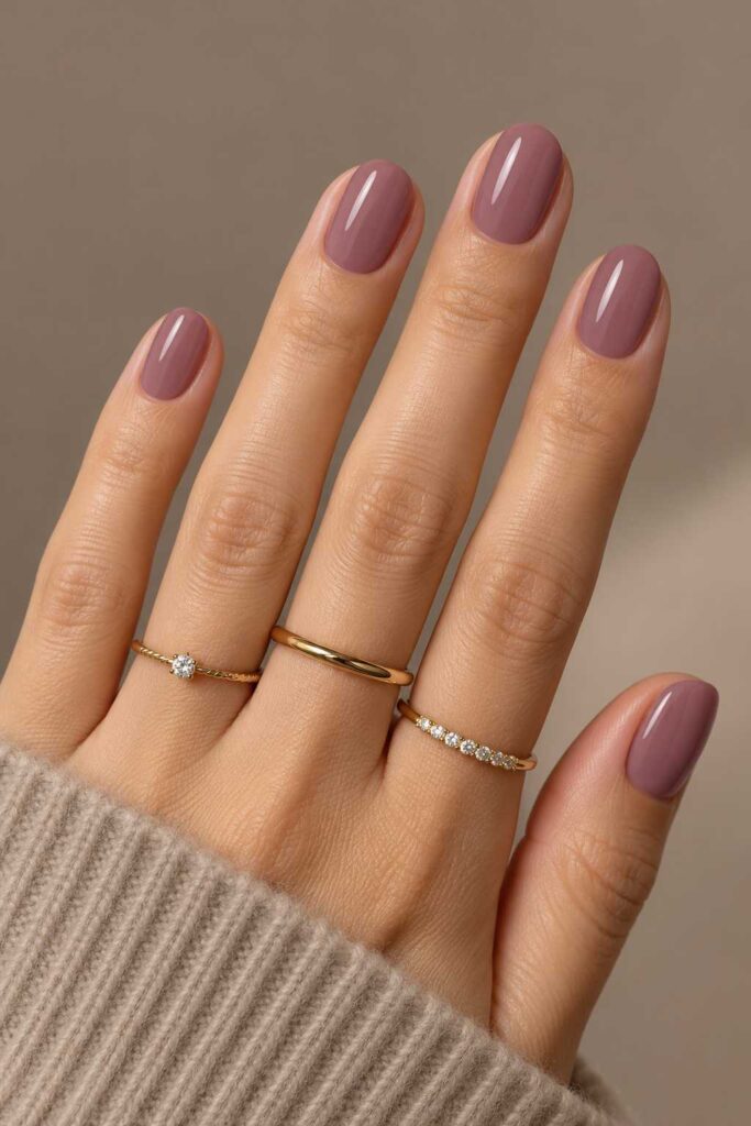 Sheer Mauve Nails