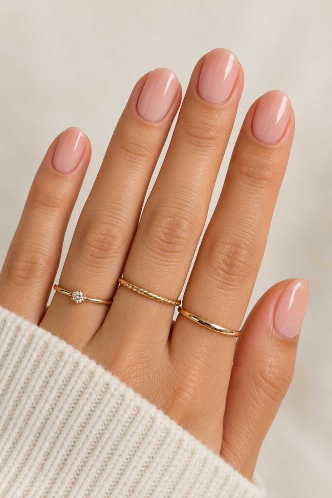 Sheer Pink Nails