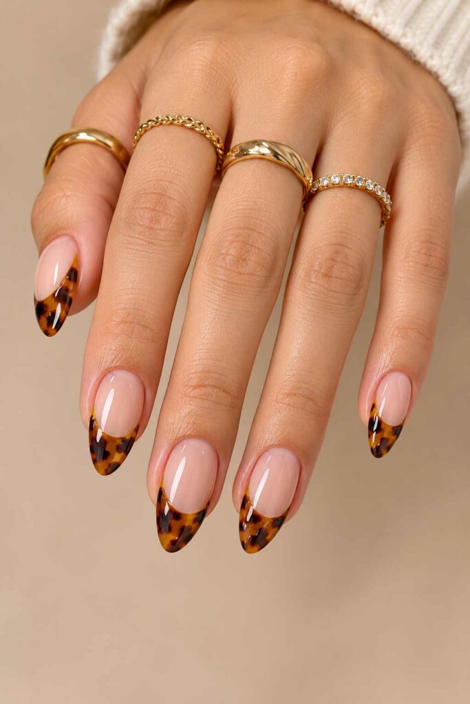Tortoiseshell French Tips