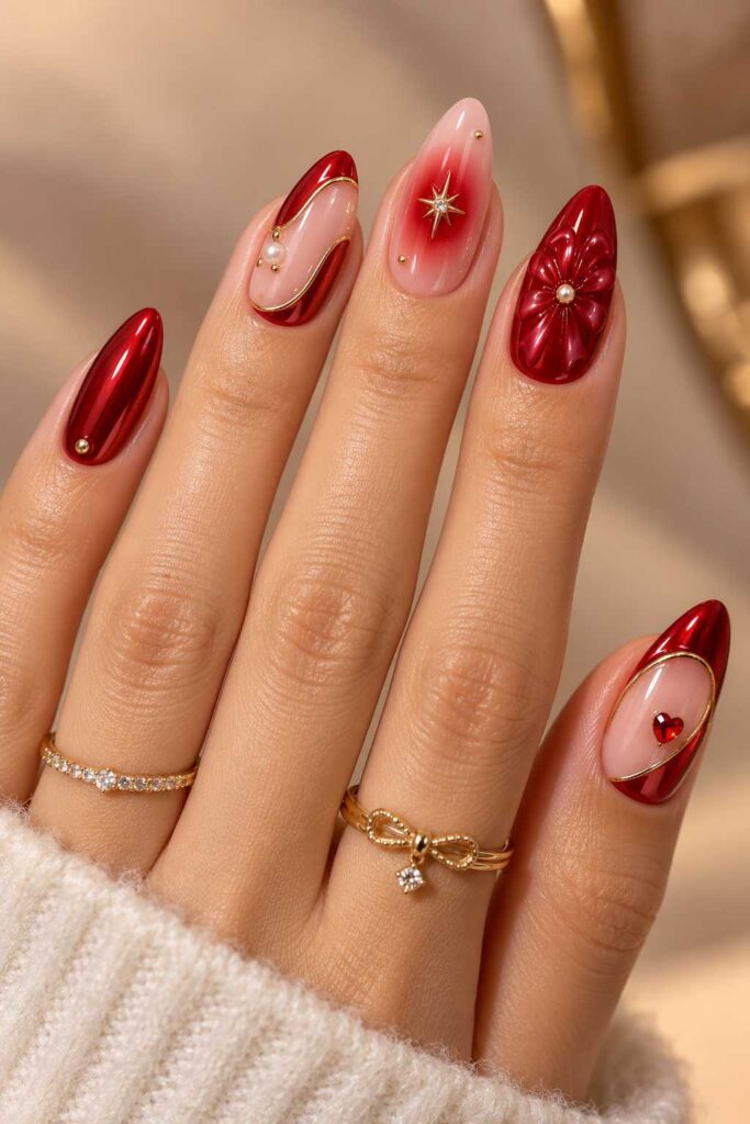 Trendy Red Nails