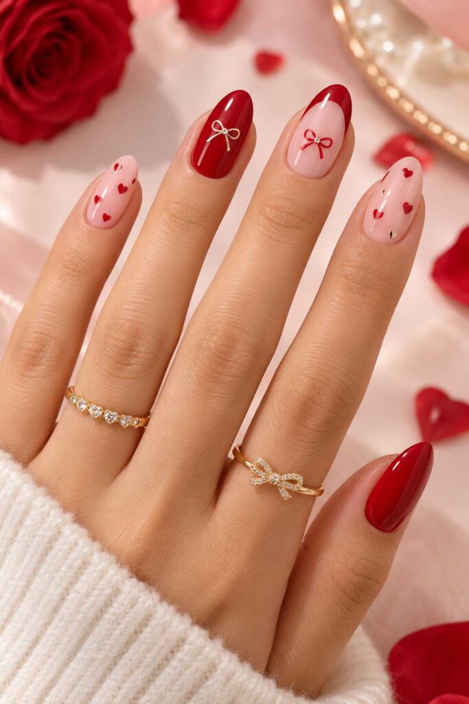 Valentine's Day Red Nails