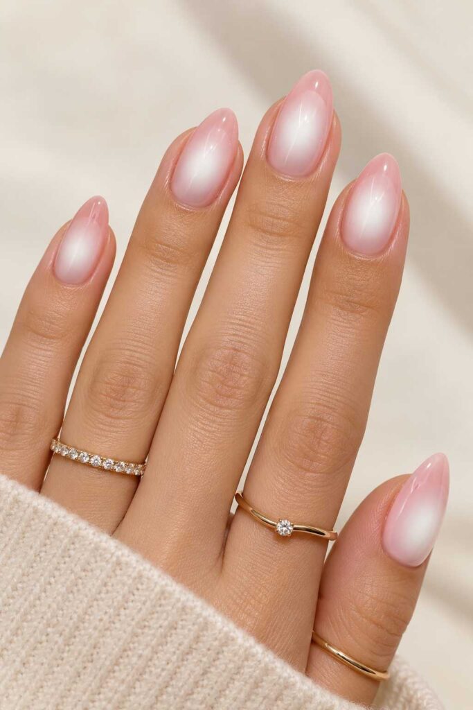 White Aura Nails
