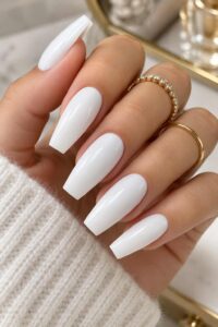 White Coffin Nails